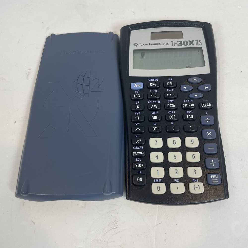Texas Instruments Calculator Unisex Blue TI-30XIIB Scientific 2-Line Display